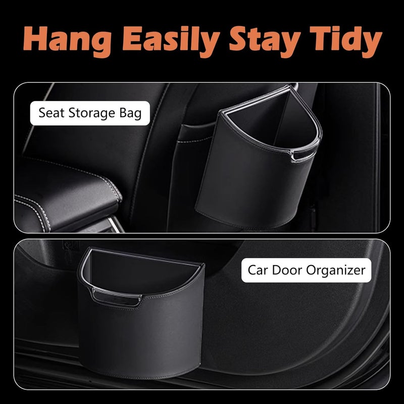 LoopTime Leakproof Car Trash Can,Mini Car Trash Bin for SUV and Truck,Small Removable Liner Garbage Can,Waterproof Automotive Trash Can for Vehicle,Home,Office,Multipurpose,Easy to Clean (Wine Red) - Image 3